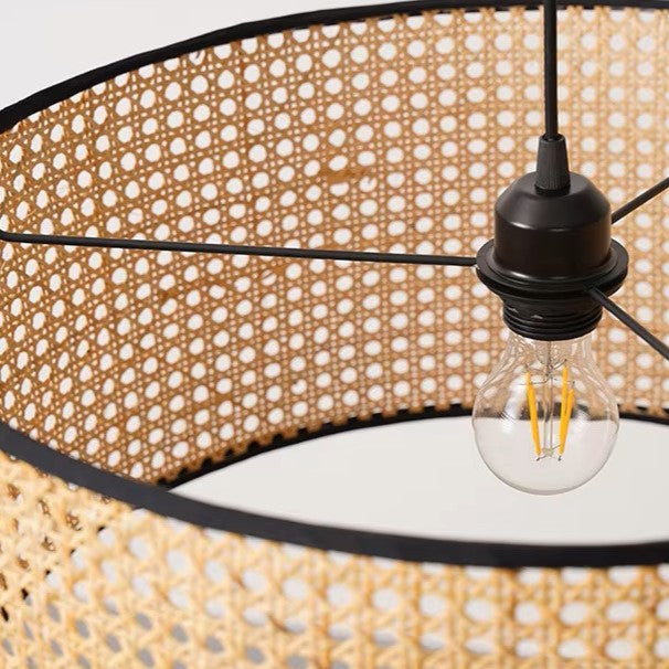Cilo Woven Drum Pendant Light | Celestre