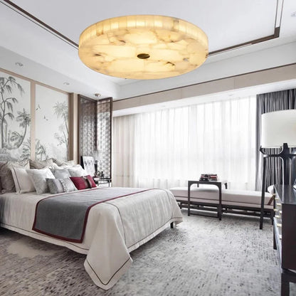 Rilix Alabaster Circular Ceiling Light | Celestre