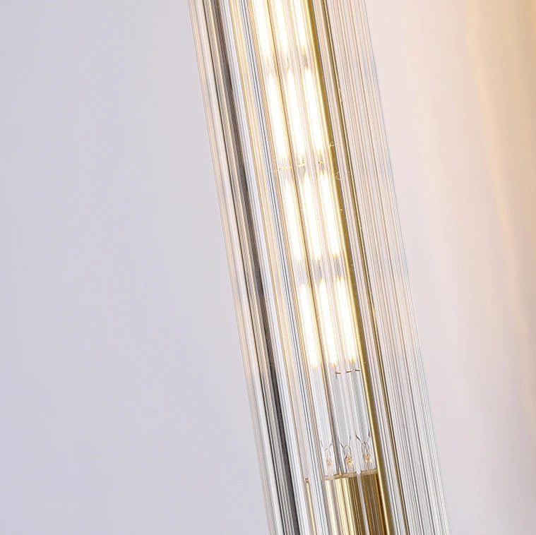 Voel Tubular Fluted Glass Wall Light | Celestre