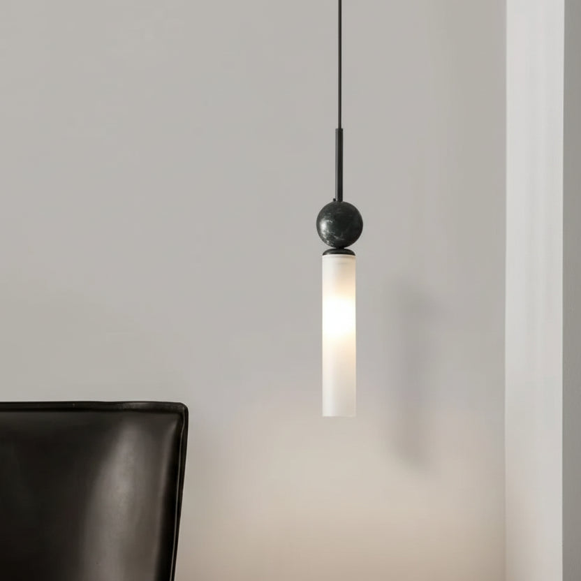 Ryle Italian Tube Pendant Light Black | Celestre