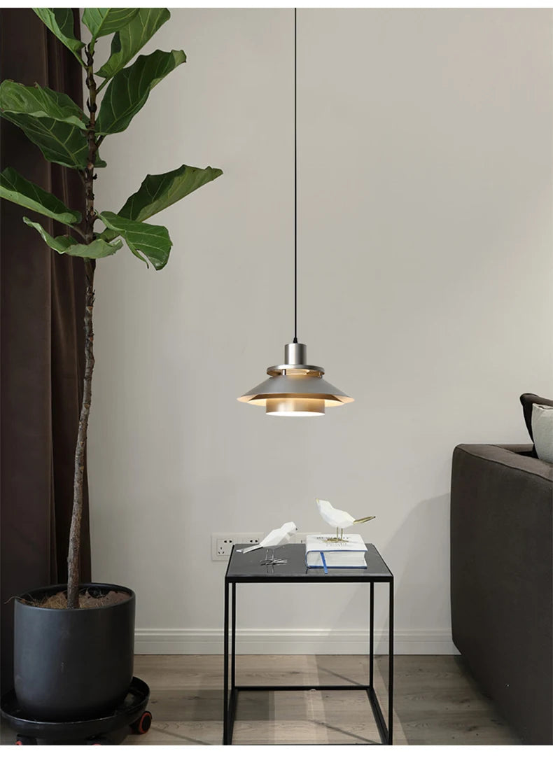 Zenvi Nordic Aluminium Layered Cone Pendant Light | Celestre
