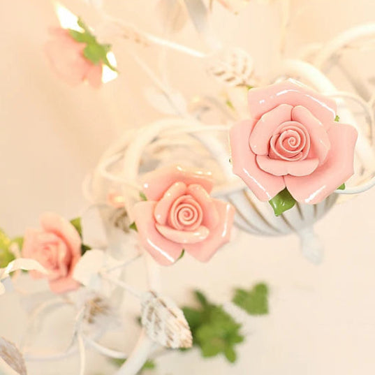 Evira Toleware Floral Chandelier | Celestre