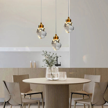 Alero Faceted Crystal Pendant Light | Celestre