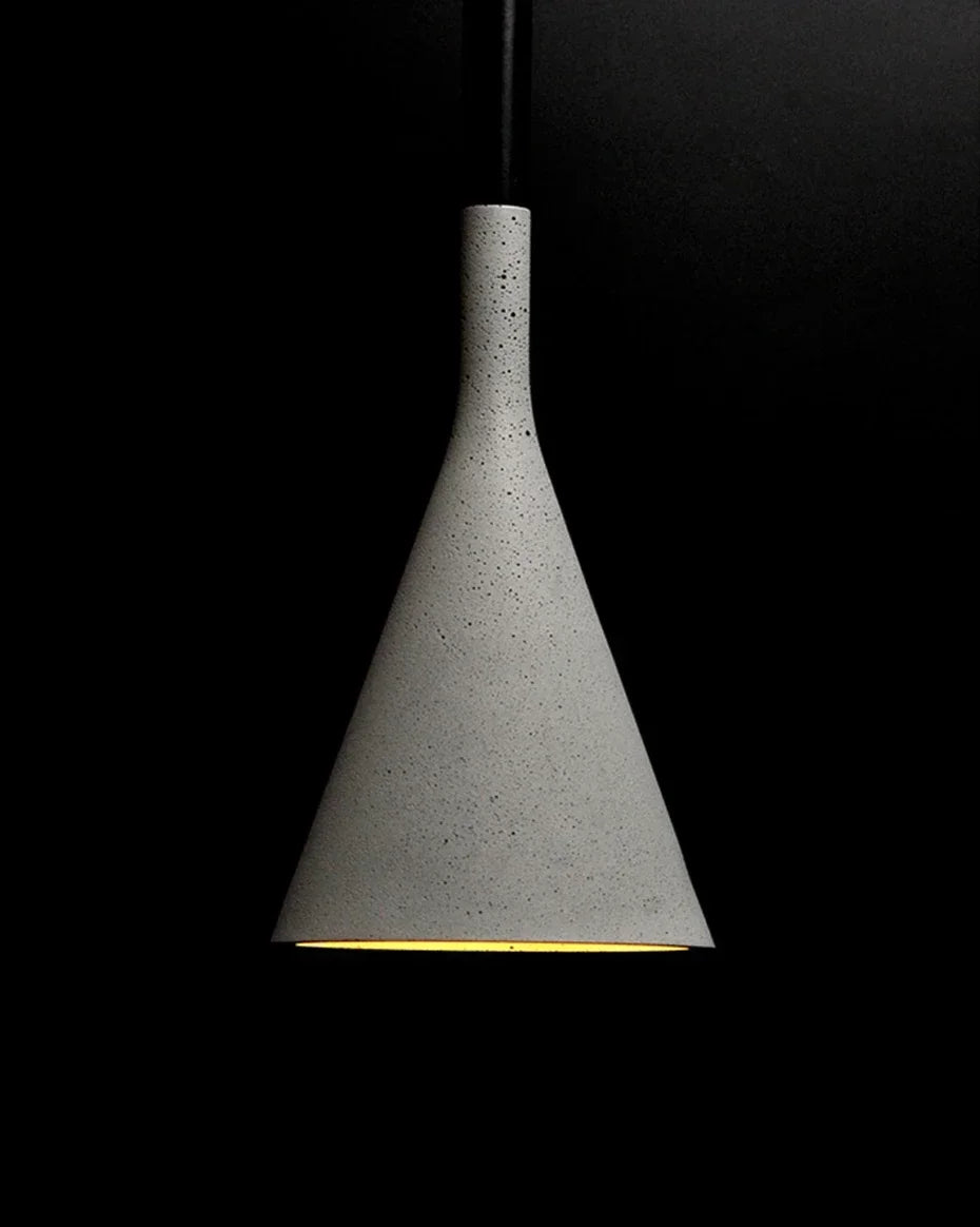Evila Concrete Conical Pendant Light | Celestre