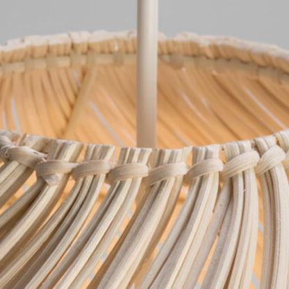 Suro Tiered Woven Drum Pendant Light | Celestre