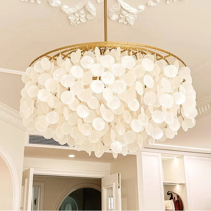Evell Round Shell Chandelier | Celestre