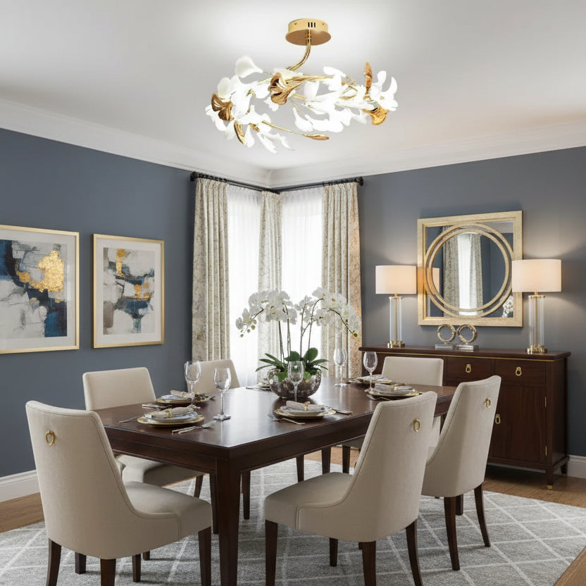 Belvi Ginkgo Leaf Ceiling Light D60 H 35 cm | Celestre