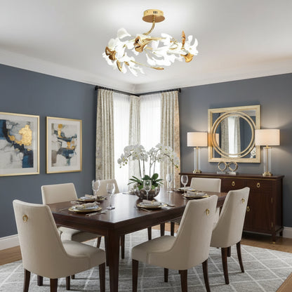 Belvi Ginkgo Leaf Ceiling Light D60 H 35 cm | Celestre