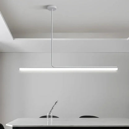 Kero Asymmetrical T Bar Pendant Light White L 100 cm | Celestre