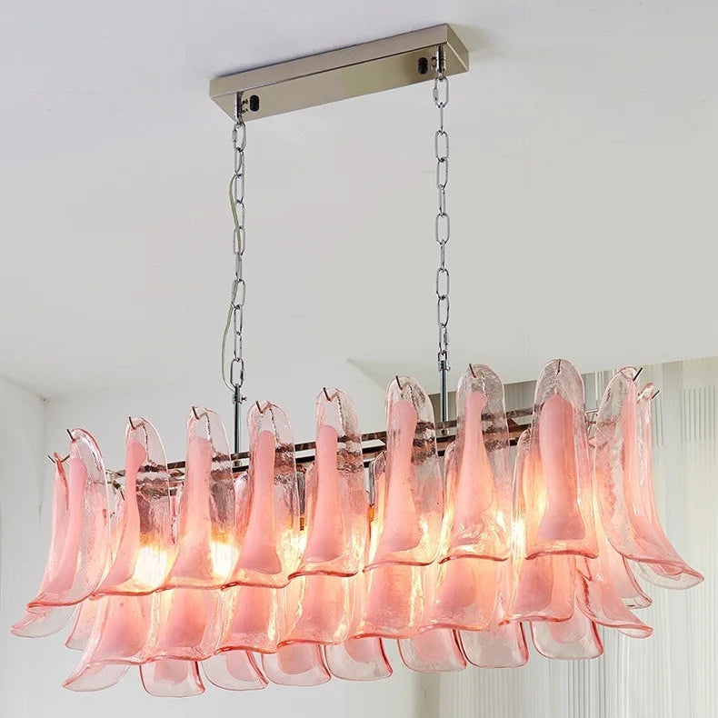 Hena Leaf Long Chandelier Long 120 cm | Celestre
