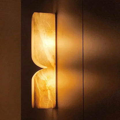 Merin Alabaster Sculptural Wall Light | Celestre