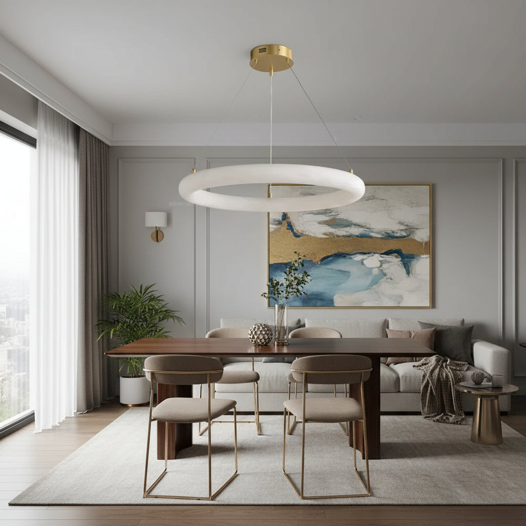 Tivar Stone Ring Chandelier 40 cm | Celestre