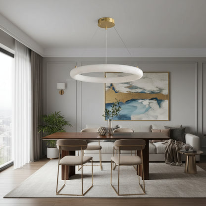 Tivar Stone Ring Chandelier 40 cm | Celestre