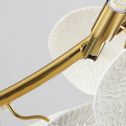 Clere Ceramic Lotus Circular Chandelier | Celestre