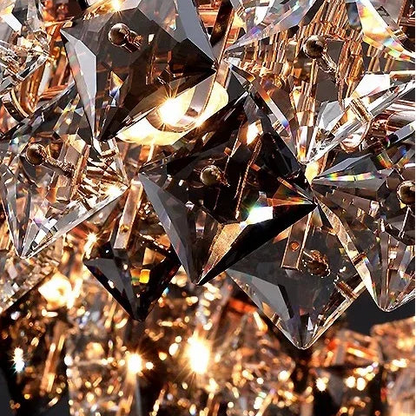 Bella Shingled Crystal Linear Chandelier | Celestre