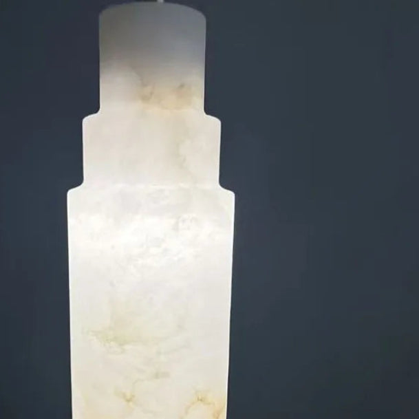 Klyra Stepped Alabaster Pendant Light | Celestre