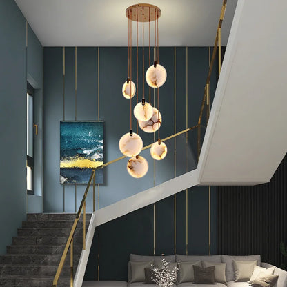 Lenzi Spanish Alabaster Disc Chandelier | Celestre