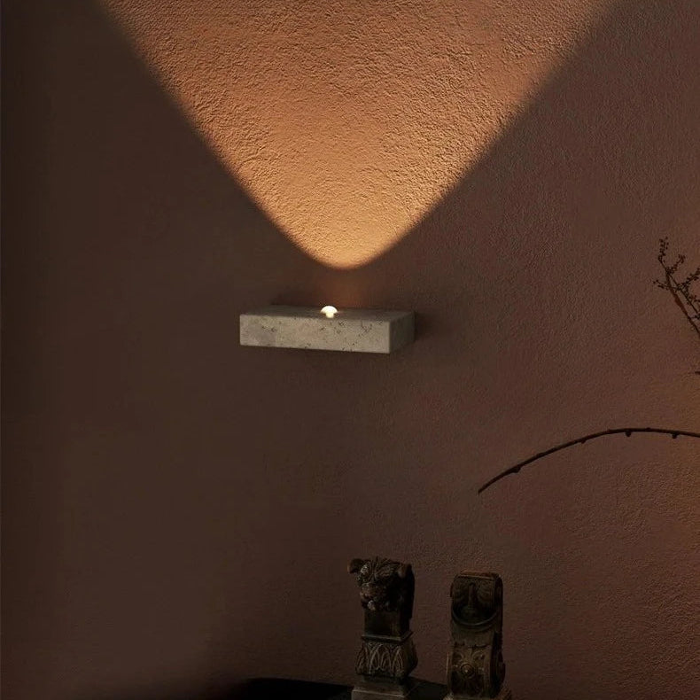 Zelo Travertine Monolith Wall Light | Celestre