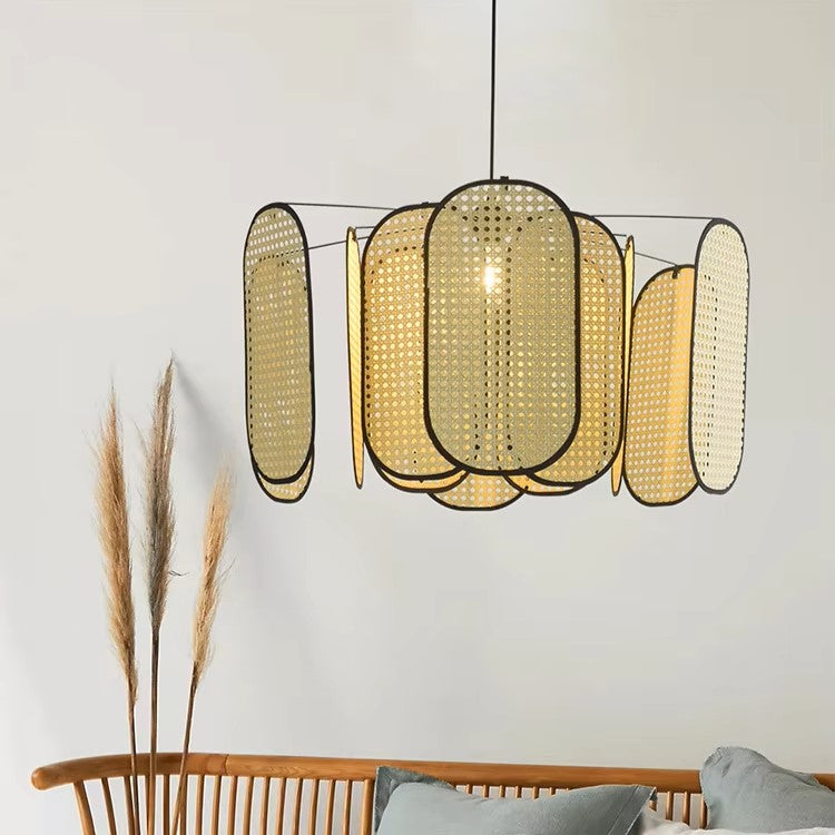 Cira Multi Tired Oval Pendant Light D 70 cm | Celestre
