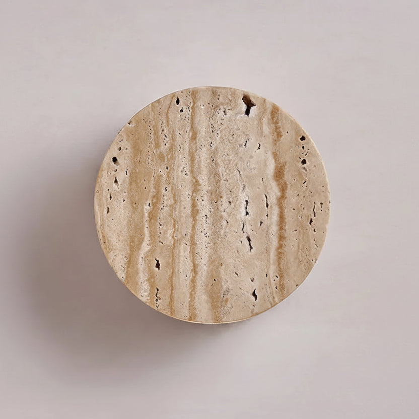 Boro Wabi-Sabi Travertine Wall Light | Celestre