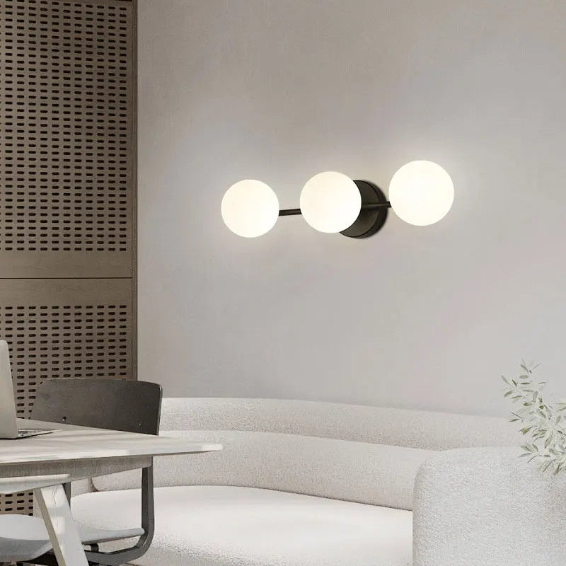 Naro Glass Globe Wall Light | Celestre