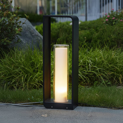 Tezri Rectangular Tube Outdoor Floor Lamp H 60 cm | Celestre