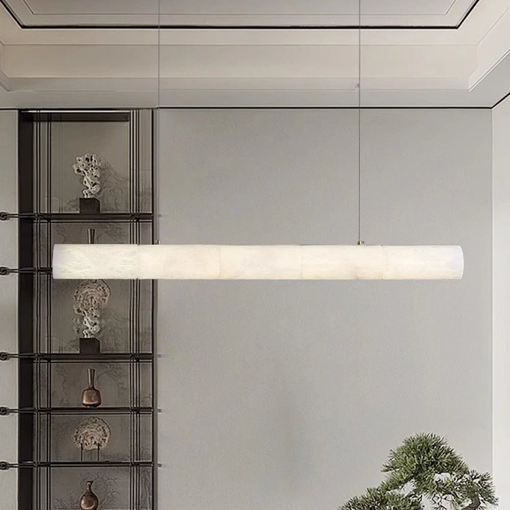 Javel Marble Cylindrical Chandelier 180 cm | Celestre