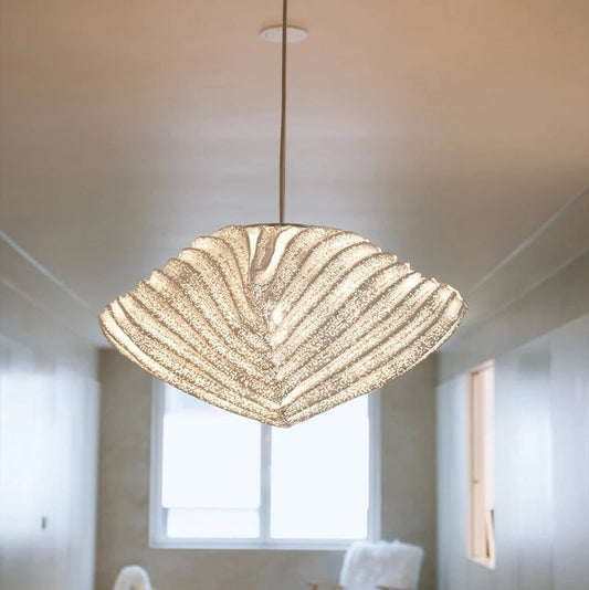 Tava Shell Style Ribbed Pendant Light D 43 cm | Celestre