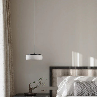 Toro Round Alabaster Pendant Light | Celestre