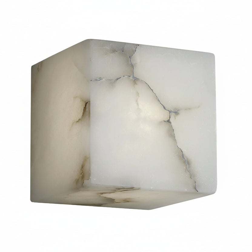 Mavi Alabaster Cube Wall Light | Celestre
