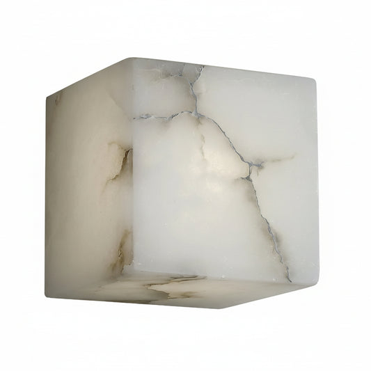 Mavi Alabaster Cube Wall Light | Celestre