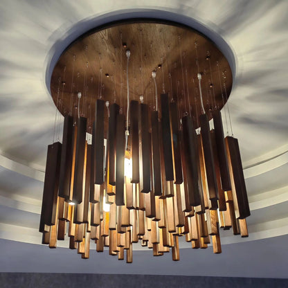 Azera Retro Wood Chandelier | Celestre