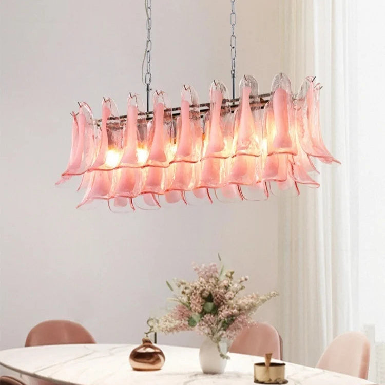Hena Leaf Long Chandelier | Celestre