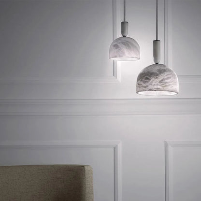 Vesa Alabaster Dome Pendant Light | Celestre
