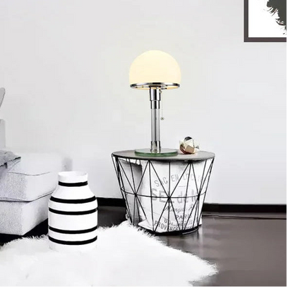 Mela Bauhaus Style Opal Glass Table Lamp Warm | Celestre