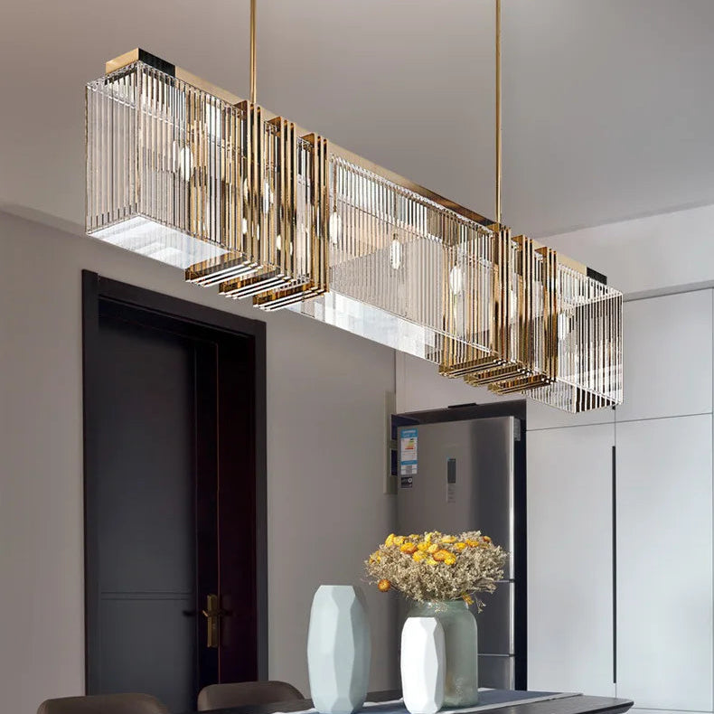 Bira Linear Fringe Crystal Chandelier | Celestre