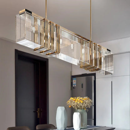 Bira Linear Fringe Crystal Chandelier | Celestre