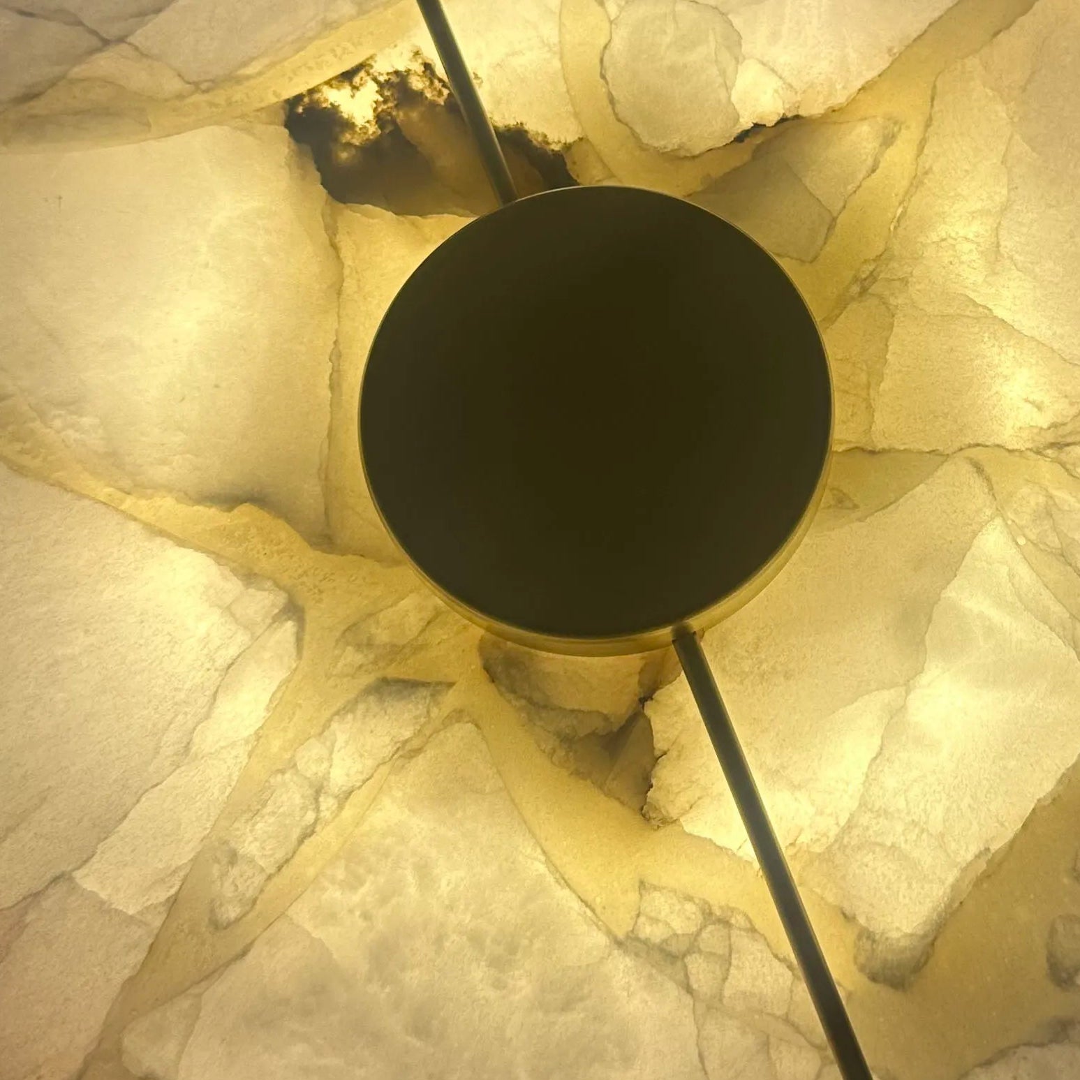 Luna Round Alabaster Wall Light | Celestre
