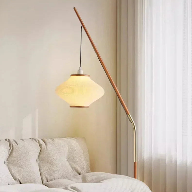 Biro Pleated Arc Floor Lamp | Celestre