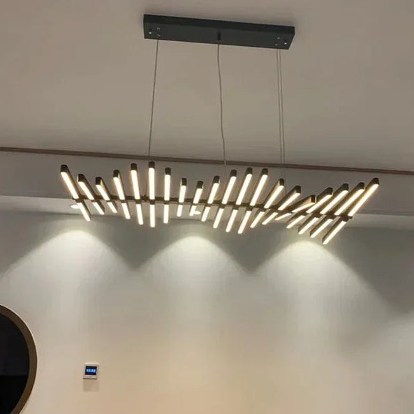Jexi Piano Wave LED Chandelier 20 Heads | Celestre