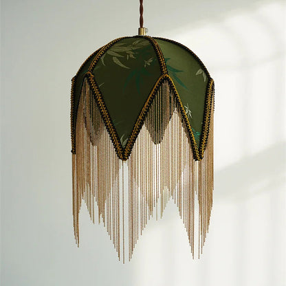 Deri Tassel Dome Pendant Light | Celestre