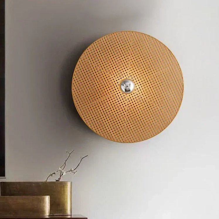 Vuni Disc Weave Wall Light | Celestre