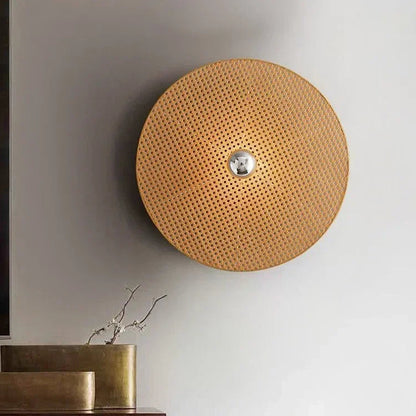 Vuni Disc Weave Wall Light | Celestre