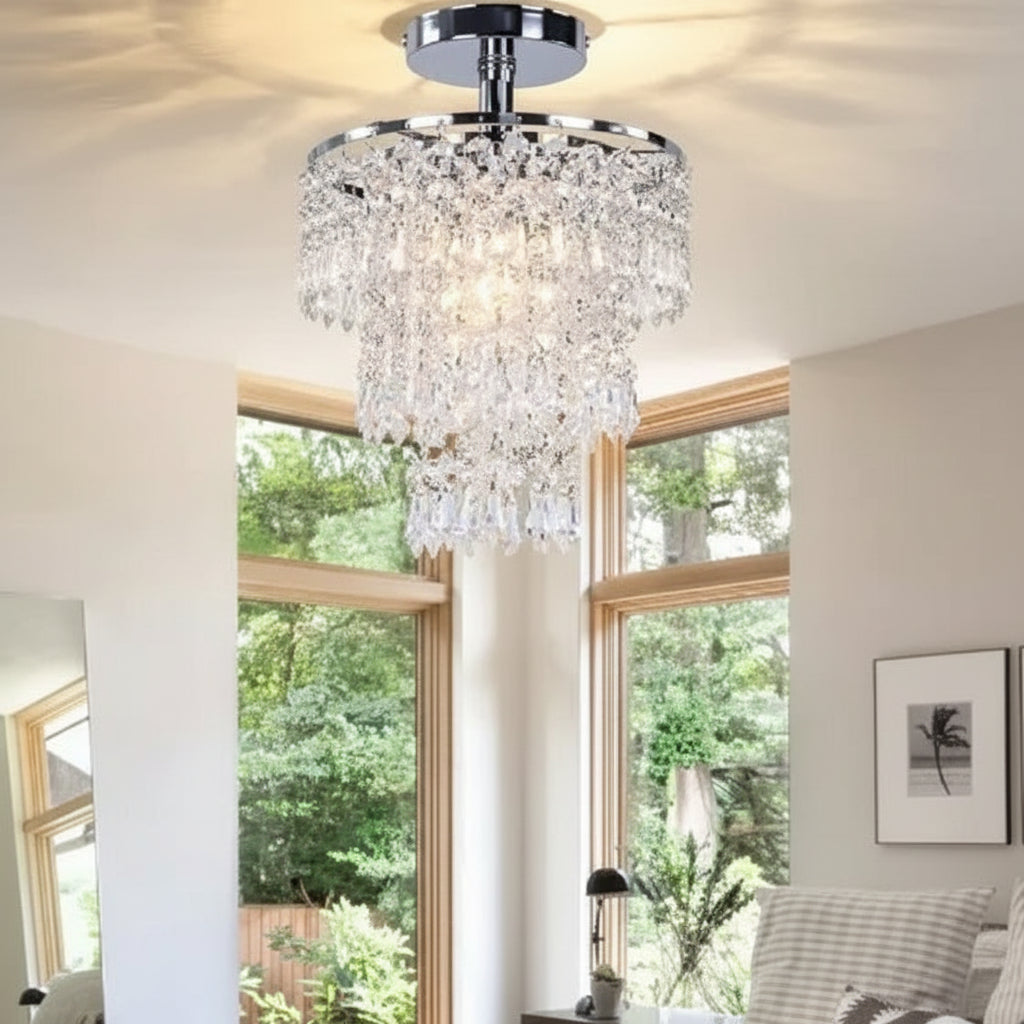 Velin Crystal Beaded Ceiling Light | Celestre