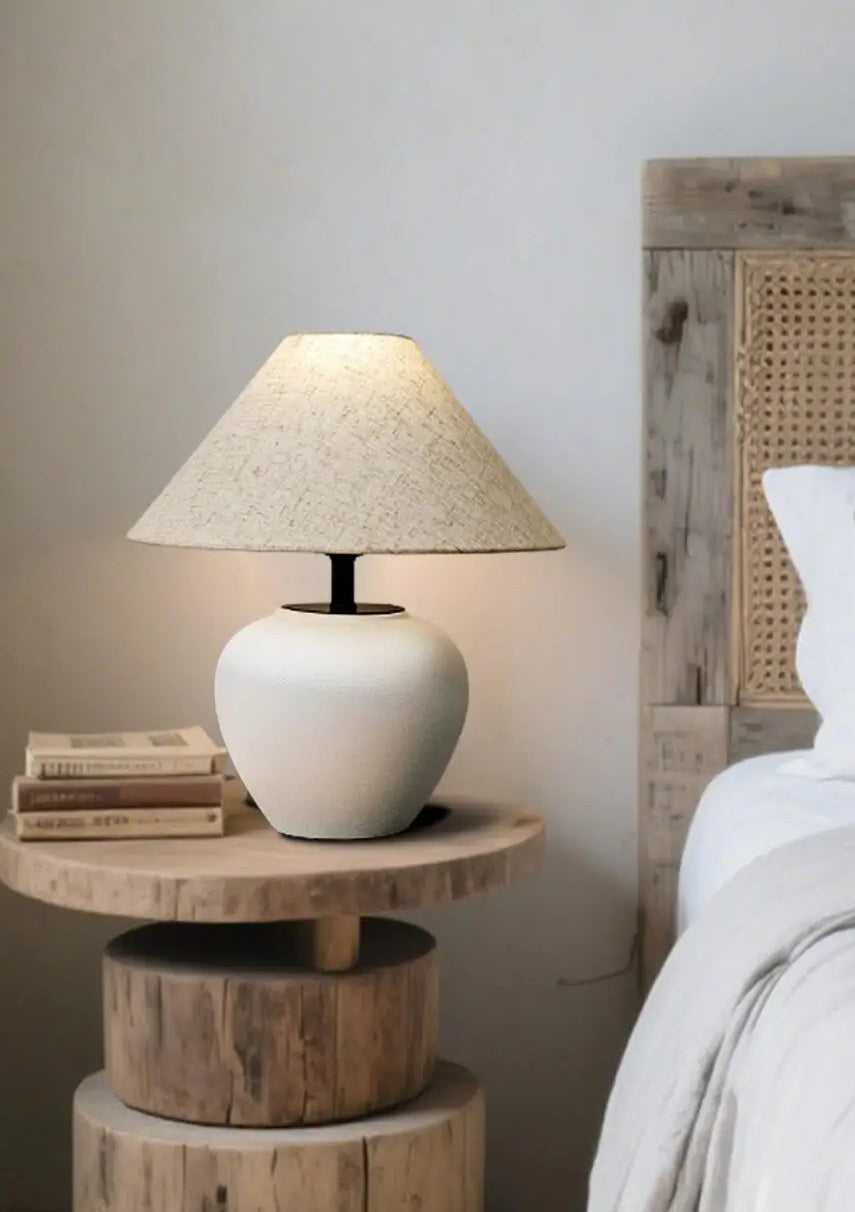 Felo Ceramic Wabi Sabi Lamp White | Celestre