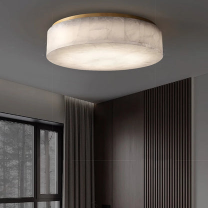 Bava Alabaster Drum Ceiling Light D 60 cm | Celestre