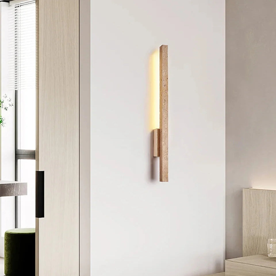 Elmi Travertine Strip Wall Light | Celestre