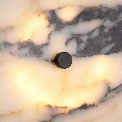 Lazi Marble Disc Backlit Wall Light | Celestre