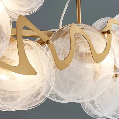 Kino Round Stained Glass Discs Chandelier | Celestre