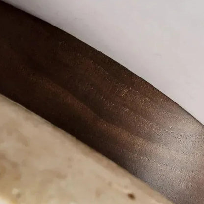 Naren Travertine and Wood Ceiling Light | Celestre